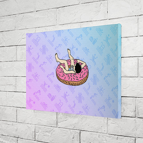 Картина прямоугольная Donut Swim / 3D-принт – фото 3