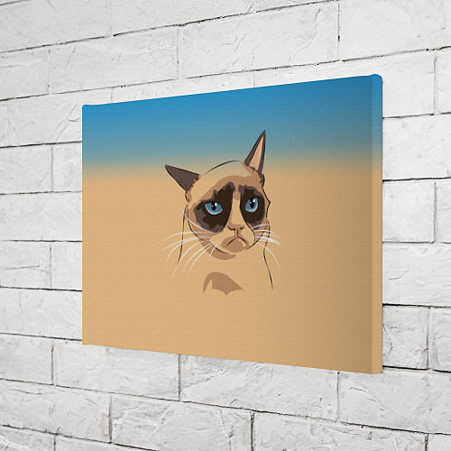Картина прямоугольная Grumpy cat / 3D-принт – фото 3
