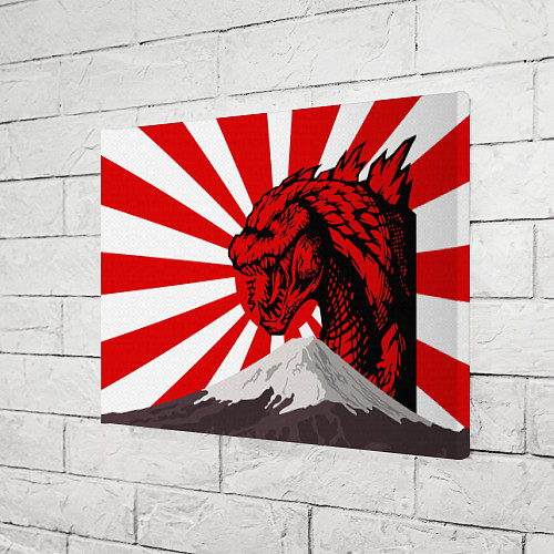 Картина прямоугольная Japanese Godzilla / 3D-принт – фото 3