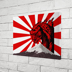 Холст прямоугольный Japanese Godzilla, цвет: 3D-принт — фото 2