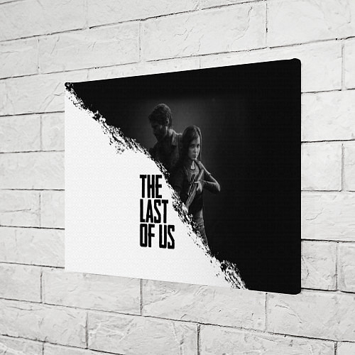 Картина прямоугольная The Last of Us: White & Black / 3D-принт – фото 3