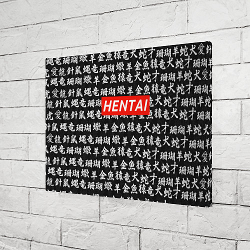 Картина прямоугольная Hentai Hieroglyphs / 3D-принт – фото 3