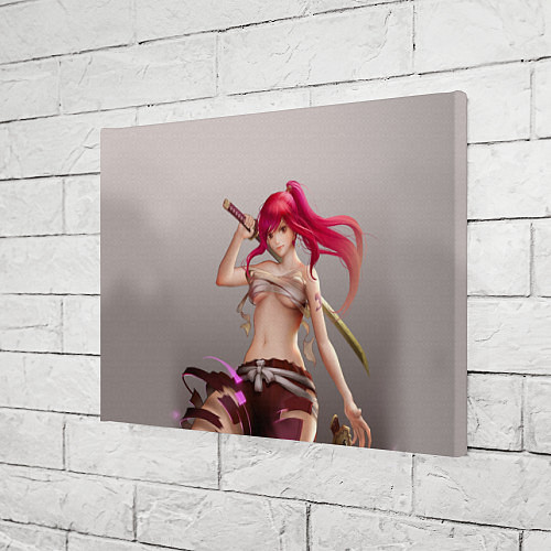 Картина прямоугольная Fairy Tail Red Erza Scarlet / 3D-принт – фото 3