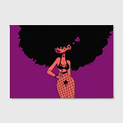Холст прямоугольный Black Girl, цвет: 3D-принт — фото 2
