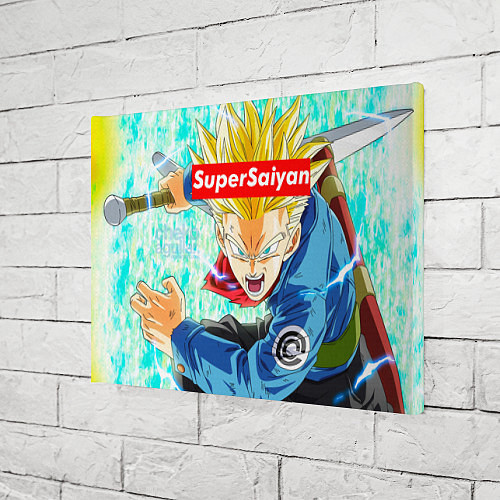 Картина прямоугольная DBZ: Super Saiyan / 3D-принт – фото 3