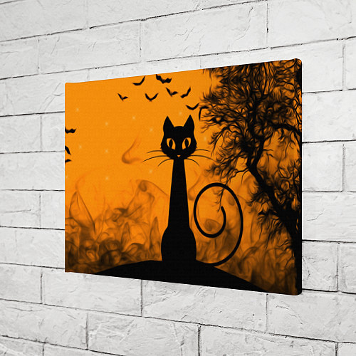 Картина прямоугольная Halloween Cat / 3D-принт – фото 3