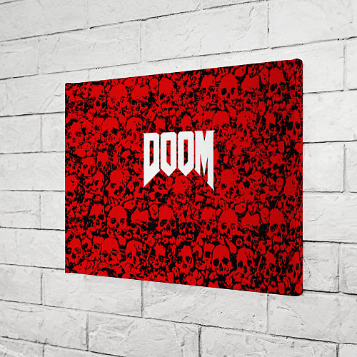 Картина прямоугольная DOOM: Blooded Skuls / 3D-принт – фото 3
