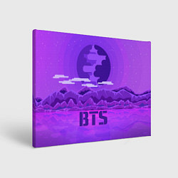 Холст прямоугольный BTS: Violet Mountains, цвет: 3D-принт