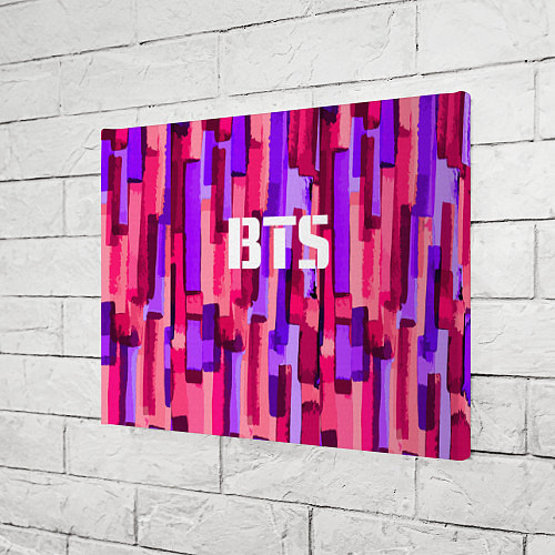 Картина прямоугольная BTS: Pink Colour / 3D-принт – фото 3