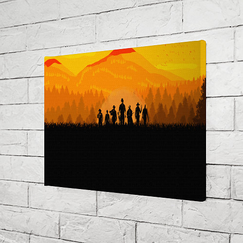 Картина прямоугольная Red Dead Redemption: Orange Sun / 3D-принт – фото 3