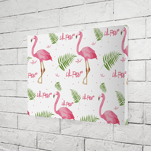 Картина прямоугольная Lil Peep: Pink Flamingo / 3D-принт – фото 3