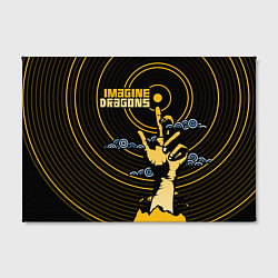 Холст прямоугольный Imagine Dragons: Vinyl, цвет: 3D-принт — фото 2