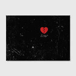 Холст прямоугольный Lil Peep: Broken Heart, цвет: 3D-принт — фото 2