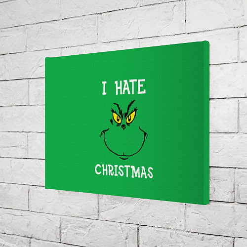 Картина прямоугольная I hate christmas / 3D-принт – фото 3
