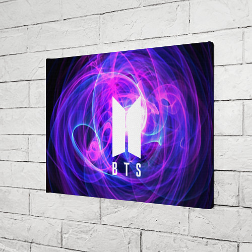 Картина прямоугольная BTS: Violet Neon / 3D-принт – фото 3