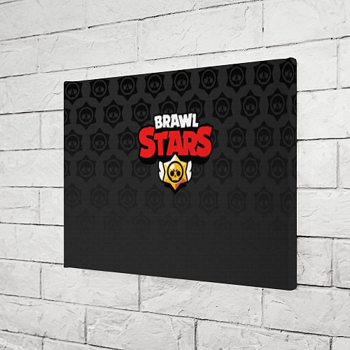 Картина прямоугольная Brawl Stars: Black Team / 3D-принт – фото 3