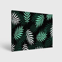 Холст прямоугольный Листья пальмы, цвет: 3D-принт