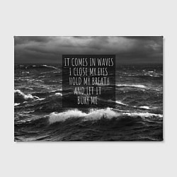 Холст прямоугольный Bring Me The Horizon - it comes in waves, цвет: 3D-принт — фото 2