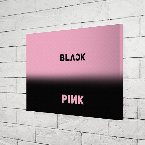 Картина прямоугольная Blackpink - розово-черный / 3D-принт – фото 3