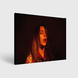 Холст прямоугольный BILLIE EILISH: Red Mood, цвет: 3D-принт