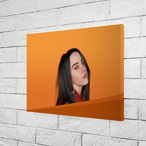 Картина прямоугольная BILLIE EILISH: Orange Mood / 3D-принт – фото 3