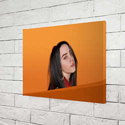 Холст прямоугольный BILLIE EILISH: Orange Mood, цвет: 3D-принт — фото 2