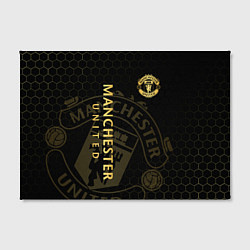 Холст прямоугольный Манчестер Юнайтед - team coat of arms, цвет: 3D-принт — фото 2