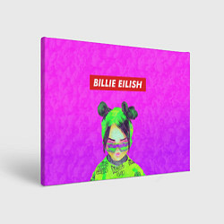 Холст прямоугольный Billie Eilish, цвет: 3D-принт