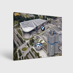 Холст прямоугольный BMW city, цвет: 3D-принт