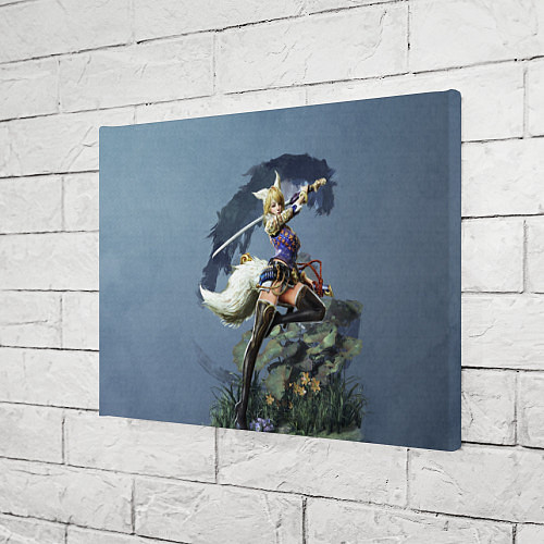 Картина прямоугольная Zoomorph Girl / 3D-принт – фото 3