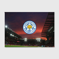 Холст прямоугольный FC Leicester City, цвет: 3D-принт — фото 2