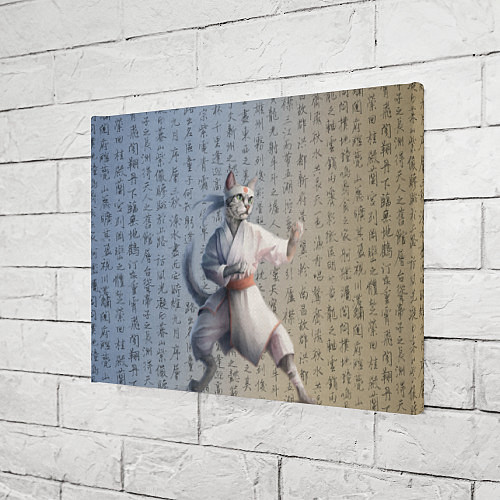 Картина прямоугольная Karate cat / 3D-принт – фото 3