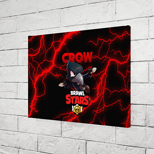 Картина прямоугольная BRAWL STARS CROW / 3D-принт – фото 3
