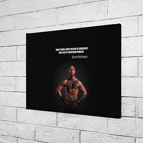 Картина прямоугольная Conor McGregor: Motivation / 3D-принт – фото 3
