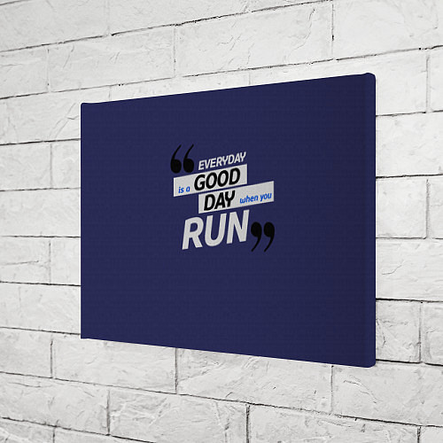 Картина прямоугольная Бегу - значит живу / 3D-принт – фото 3