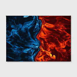 Холст прямоугольный Огонь и вода, цвет: 3D-принт — фото 2