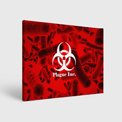 Холст прямоугольный PLAGUE INC, цвет: 3D-принт