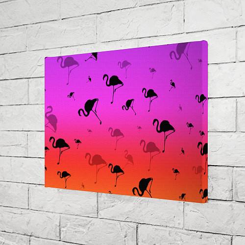 Картина прямоугольная Фламинго / 3D-принт – фото 3