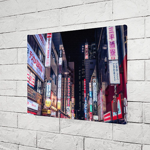 Картина прямоугольная Ночной Токио / 3D-принт – фото 3