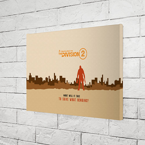 Картина прямоугольная Tom Clancy's The Division 2 / 3D-принт – фото 3