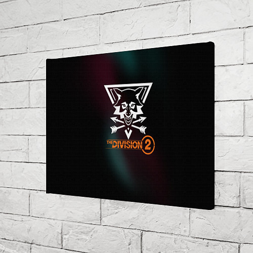 Картина прямоугольная The Division 2 Logo / 3D-принт – фото 3