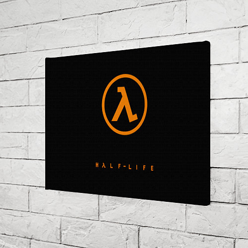 Картина прямоугольная Half-life orange logo / 3D-принт – фото 3