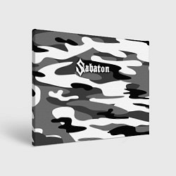 Холст прямоугольный Камуфляж Sabaton, цвет: 3D-принт