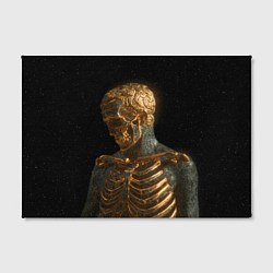 Холст прямоугольный Скелет В Золоте, цвет: 3D-принт — фото 2