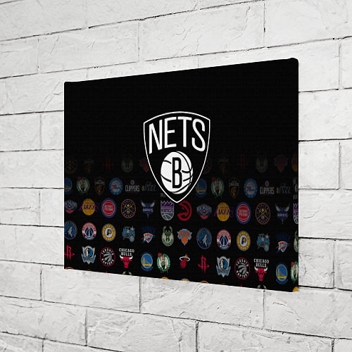 Картина прямоугольная Brooklyn Nets 1 / 3D-принт – фото 3