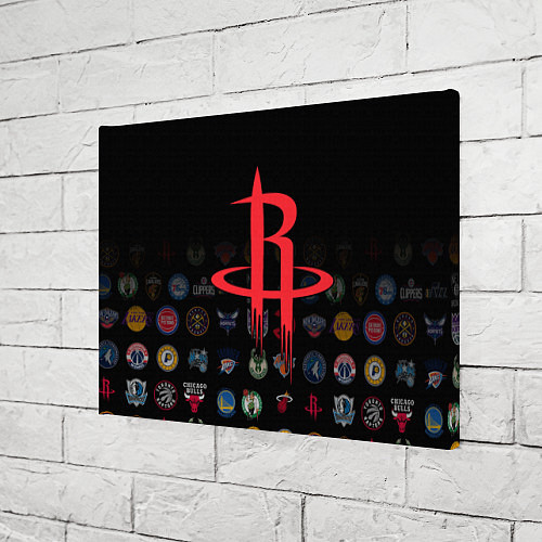 Картина прямоугольная Houston Rockets 2 / 3D-принт – фото 3
