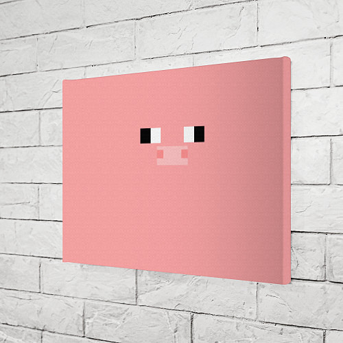 Картина прямоугольная Minecraft Pig / 3D-принт – фото 3