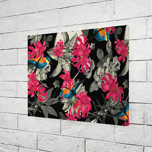 Картина прямоугольная Цветы / 3D-принт – фото 3