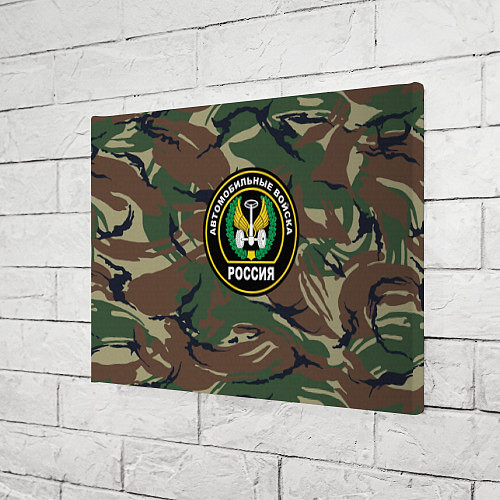 Картина прямоугольная Автомобильные войска камуфляж / 3D-принт – фото 3