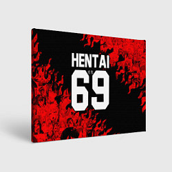 Холст прямоугольный HENTAI 02, цвет: 3D-принт